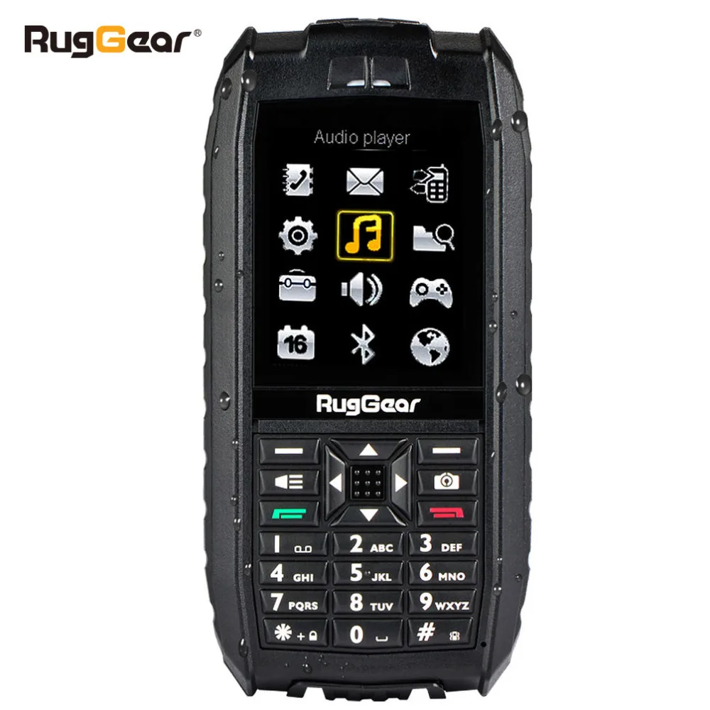 RugGear RG128-водонепроницаемый телефон-сплавной телефон (черный) | Мобильные телефоны