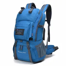 40L Internal Frame Climbing Bag Waterproof Polyester Material Unisex Travel Backpack for Camping Hiking Outdoor with Rain Cover