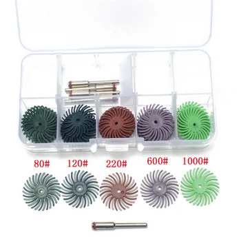 

30pcs Abrasive Tools Polishing Brush Discs 25mm For Dremel Rotary Tools Mini Drill Accessories with 5pcs 3.0mm Mandrel