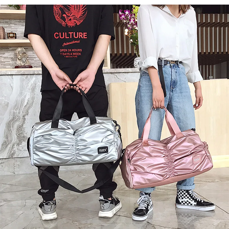 

Fashion travel bag unisex high capacity travel leisure Oxford cloth handbag 2019 yoga gym bag