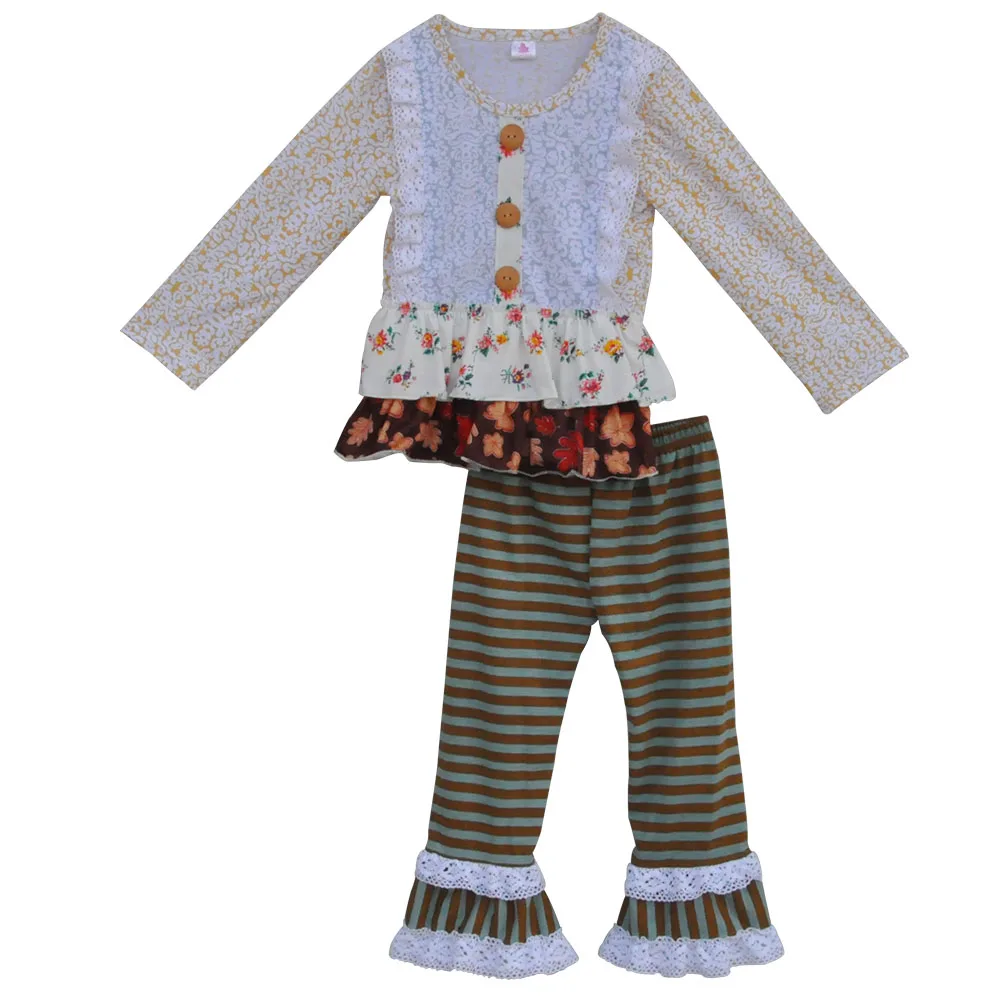 

New Customize Winter Baby Clothes New Years Toddler Girls Outfits Spring Cotton Infant Rufflle Wear Children Clothing Sets F027