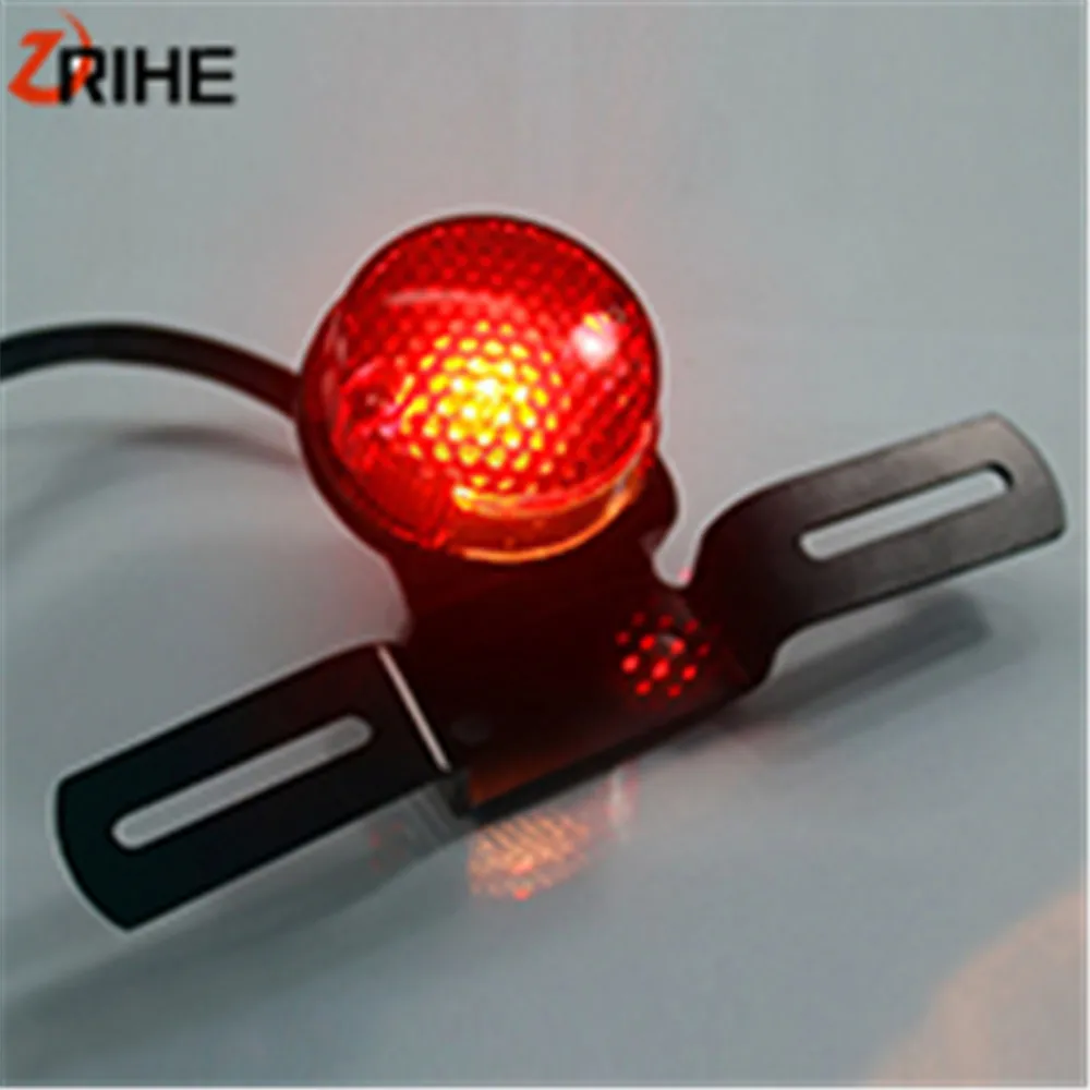 

Motorcycle RED Brake Tail Rear Light Bulb for Chopper Bobber Custom LED Cafe Racer Motorbike Turn Signal Brake Lights