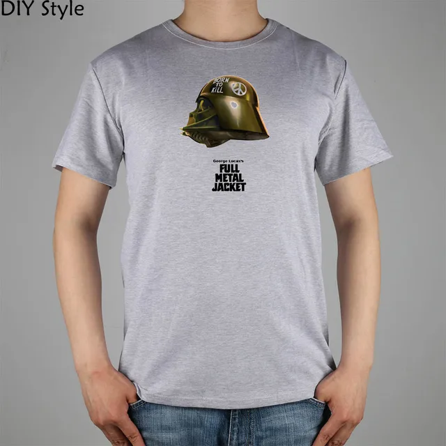 born to kill full metal star wars t shirt top lycra cotton men t