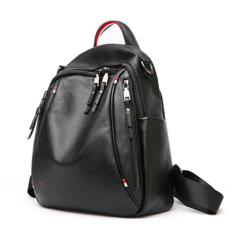 Nesitu Новая мода черный синий красный Натуральная кожа милые женские рюкзаки женский рюкзак для девочек Женская дорожная сумка сумки на плечо M0977