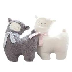 Милые креативная плюшевая подушка 43 см игрушка для сна милый носить шарф Альпака трава китайский мем "Mud Horse" мягкие и удобные подушки