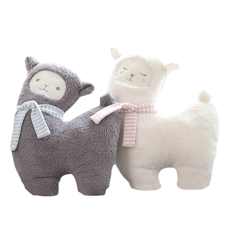

Cute Creative Plush Pillow 43Cm Sleep Toy Cute Wearing Scarf Alpaca Grass Mud Horse Soft And Comfortable Pillow Gift For Girls