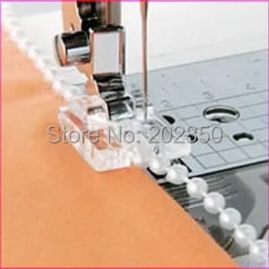 

Presser Foot Of String of Pearls/Sequins With Diameter Less Than 4mm,For Any Brand Of Domesic Multi-Function Sewing Machine!