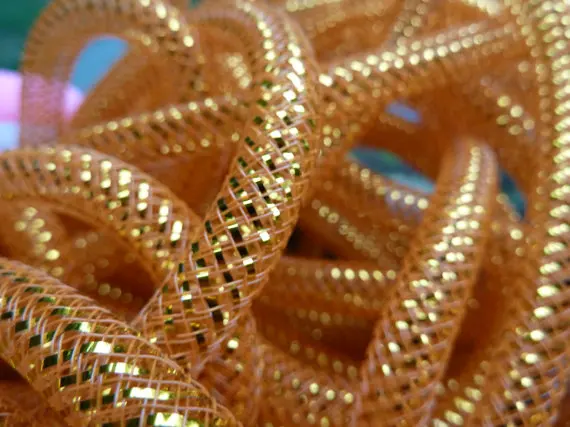

8MM Shimmer nylon tubular crinoline Crin Crinoline Cyberlox Stretch Tubing for Hair Accessories 30yard/lot
