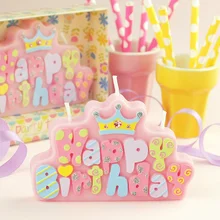 2016 New Birthday Party Candel Happy Birthday Smokeless Candles Children Gift