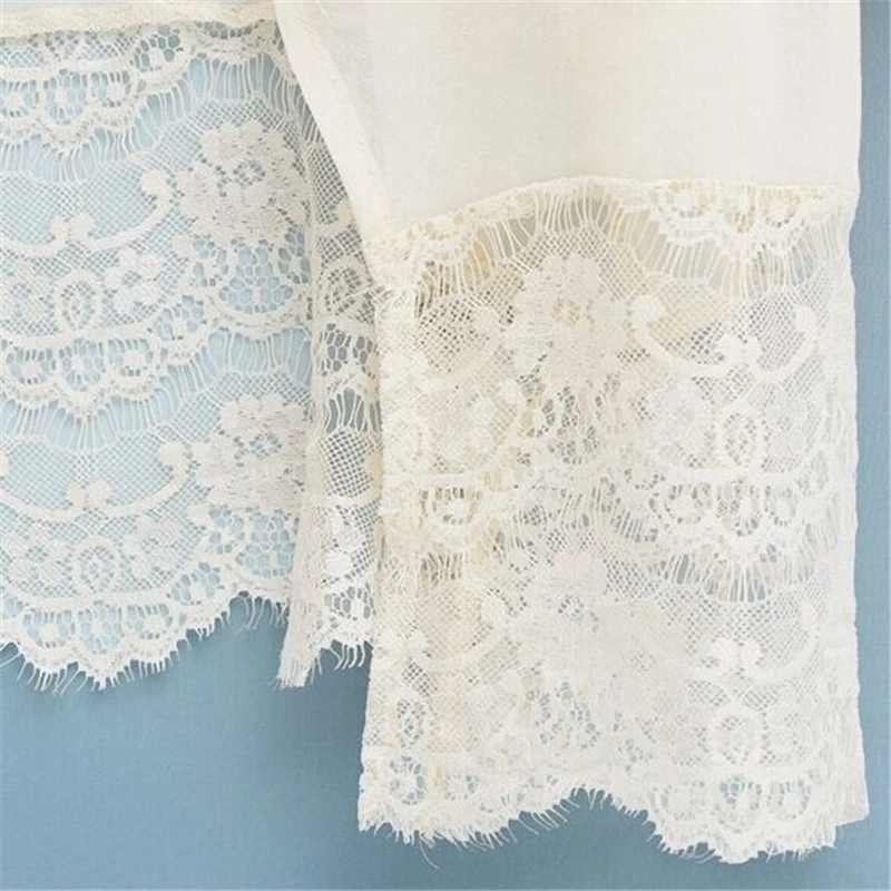 ZANZEA Summer Beach Cover-up 2019 Women Kimono Cardigan Lace Crochet Chiffon Loose Outwear Vintage Blouse Tops Plus Size