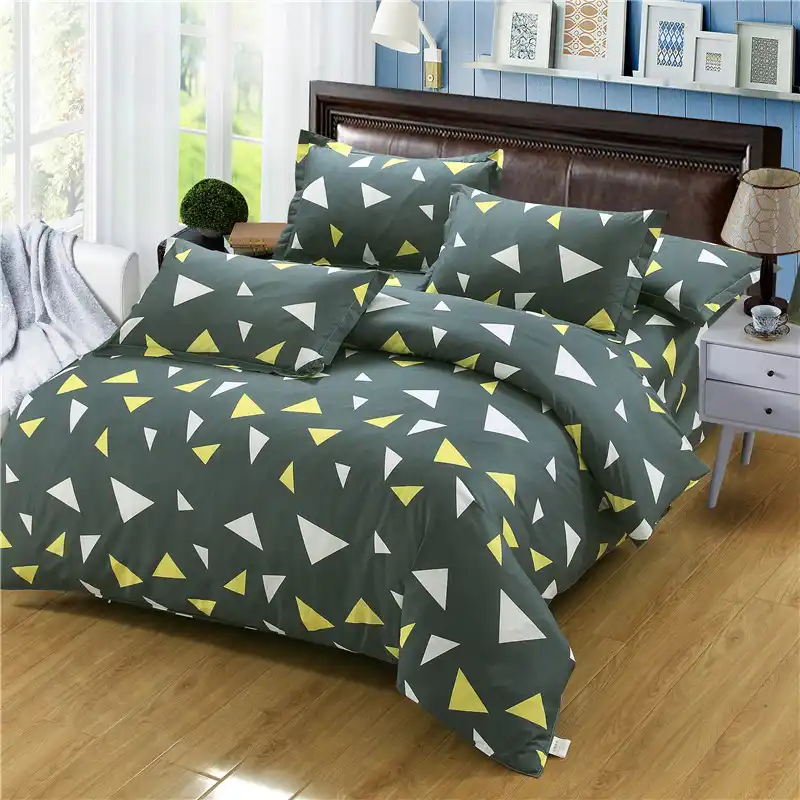 Bedding Sets Black And White Star Print 100 Cotton Twin Double