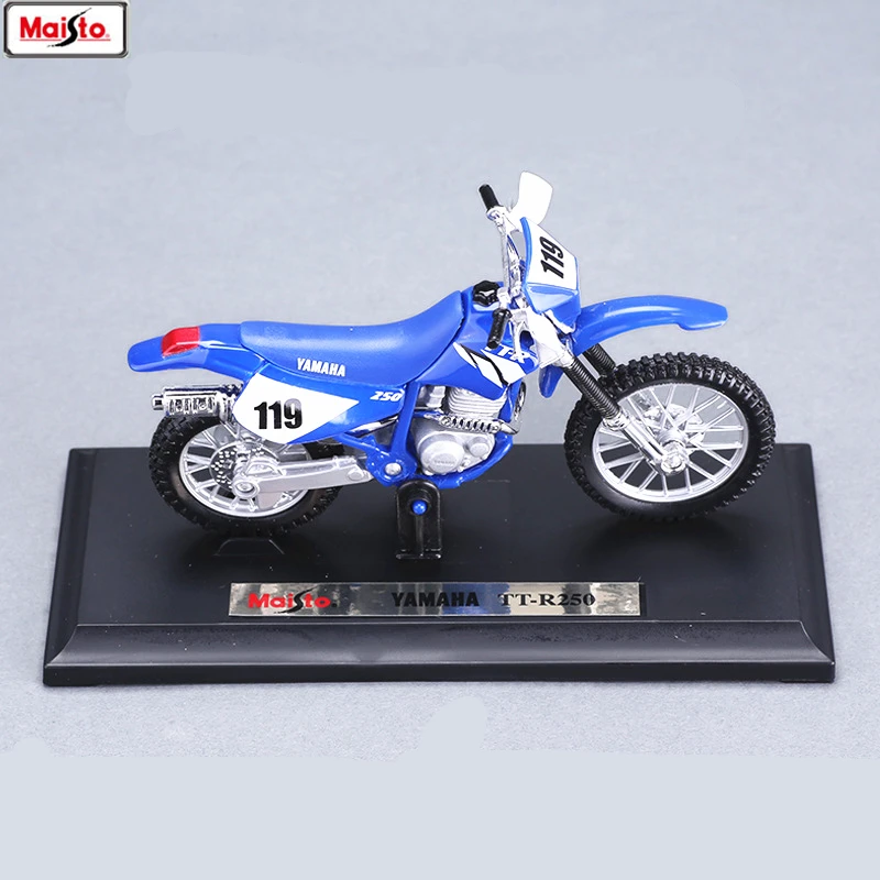 Maisto 1:18 Yamaha TT R250 оригинальная Авторизованная модель мотоцикла из сплава