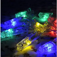 2016 Good Quality 3 M 20 Clip led light battery for Xmas Garland Party Wedding Decoration Christmas Flasher Fairy Lights