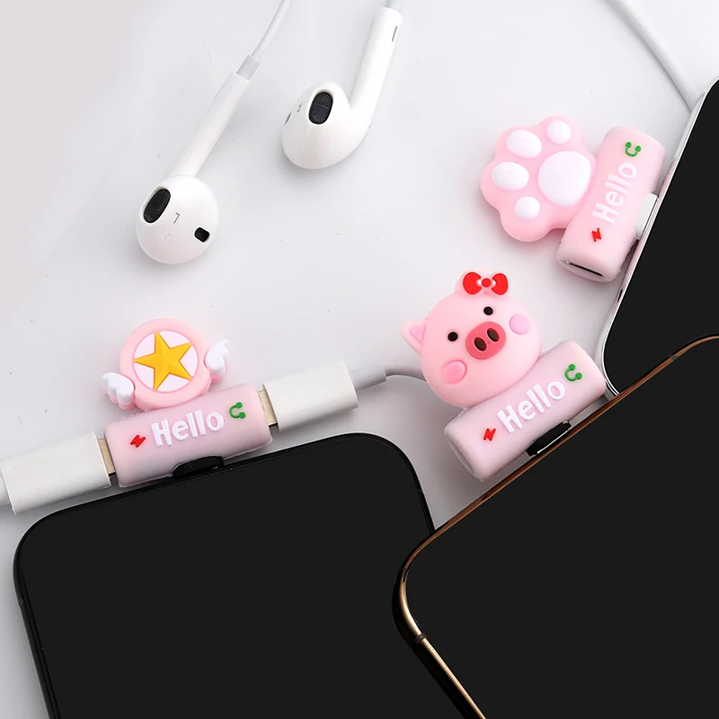 

Cartoon Charger Adaptador for Iphone 7 8 Plus X Xr Xs Max for Lighting Jack Adapter Dual Headphone Splitter Earphone Adaptateur