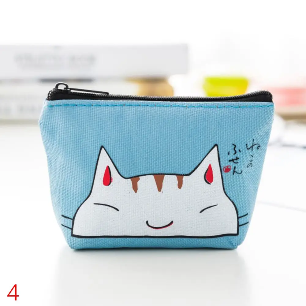 Cute Teeth Pattern Women Mini Canvas Coin Purse Fashion Card Holder Wallet