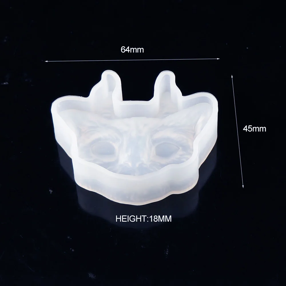 Новинка, 1 шт., силиконовая форма для ожерелья с рогом или глазом, подвеска в виде кошки, полимерная форма для изготовления ювелирных изделий, сделай сам, ручная работа, полимерные формы для ювелирных изделий