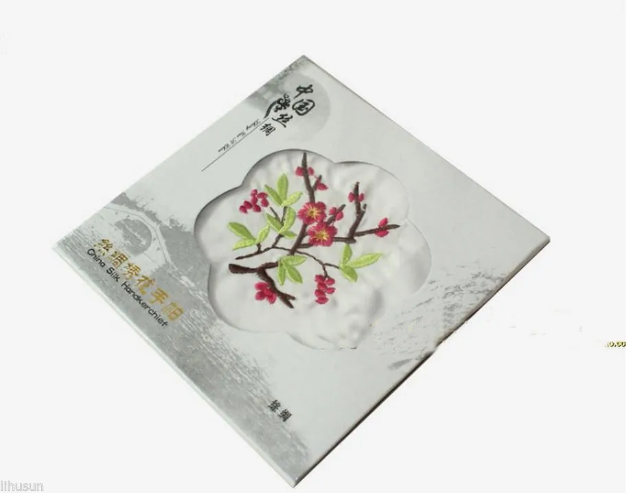 20 фото 22*22 см с китайской вышивкой ручной работы Шелковый hankerchief