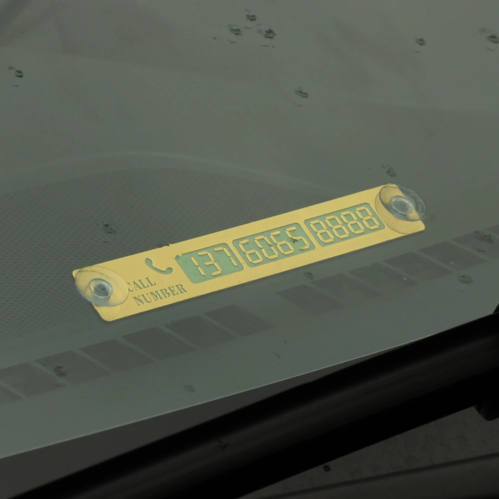 Парковочная карточка светящаяся табличка с номером телефона для ford focus 2 3 volkswagen