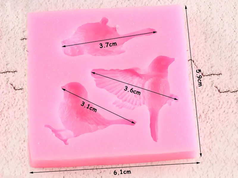 Сахарные птицы силиконовая форма помадка форма для украшения торта инструменты Конфеты глина формы для шоколадной мастики смолы глина мыло формы
