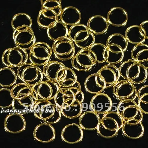 

Wholesale!2000Pcs/lot 5mm Gold-color Jump Rings Beads findings P96-5