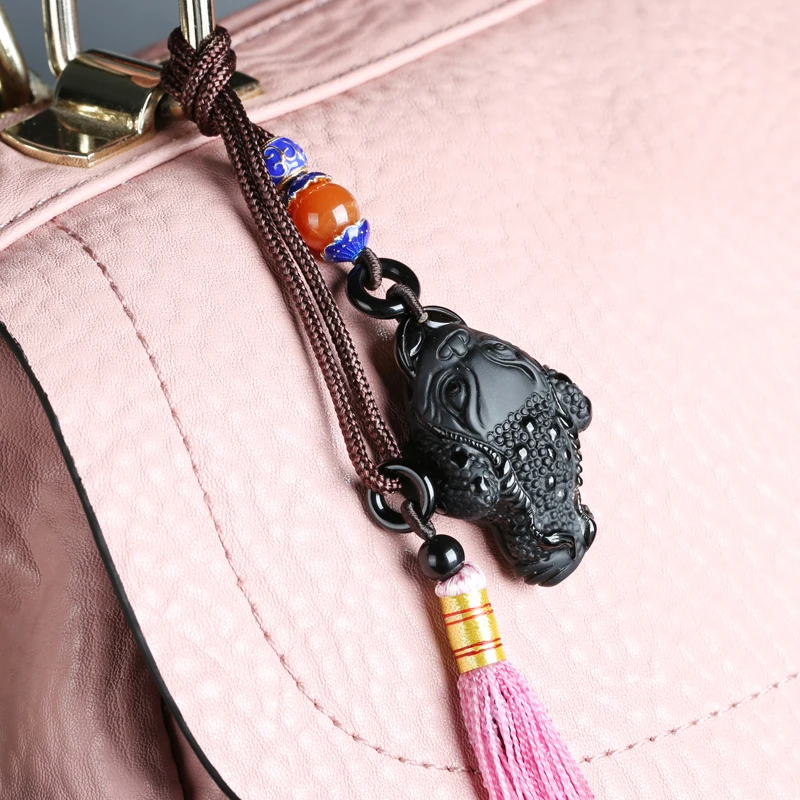 

PUHOLY/ belwide jewelry natural Obsidian three legs pendant pendant Ruyi bag bag ornaments