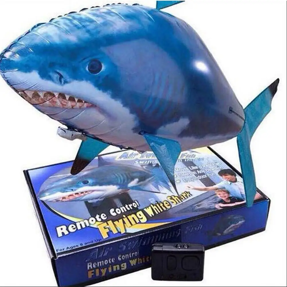 Remote Control Flying Air Balloons Shark Toys Air Swimming Fish Infrared RC Nemo fly Clown Fish Kids Hobbies Gifts Party Robots