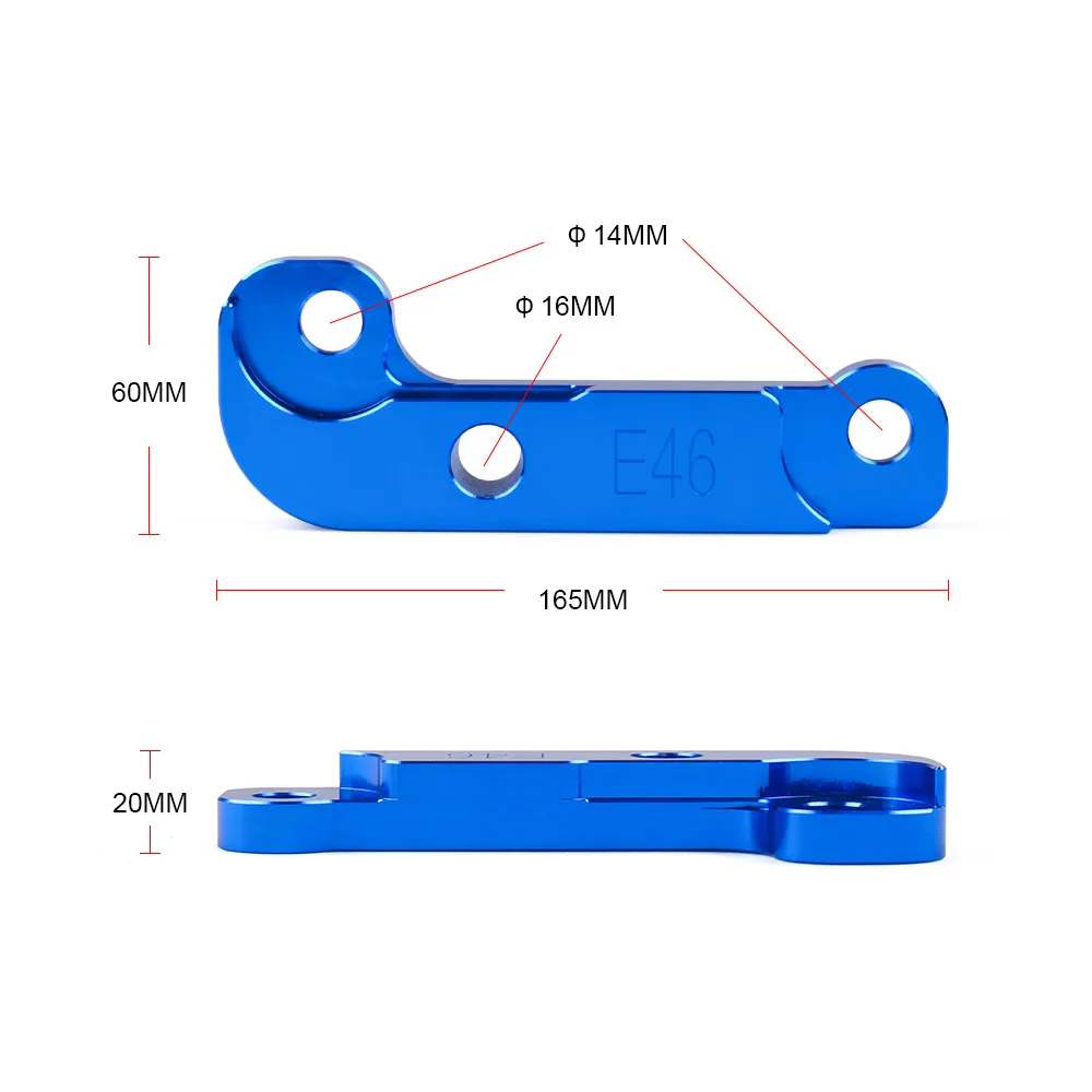 Адаптер расширения поворота углов 25% смещения замок комплект для BMW E46 non-M3 настройки дрейф Мощность адаптеры и монтажные кронштейны