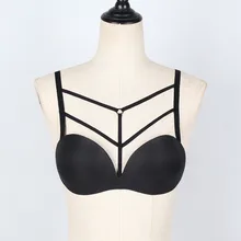 KLV женский сексуальный жилет Модный без рукавов Бандаж с лямками на шее, привлекательное ремни Глубокий V открытый жилет Топ 4,25