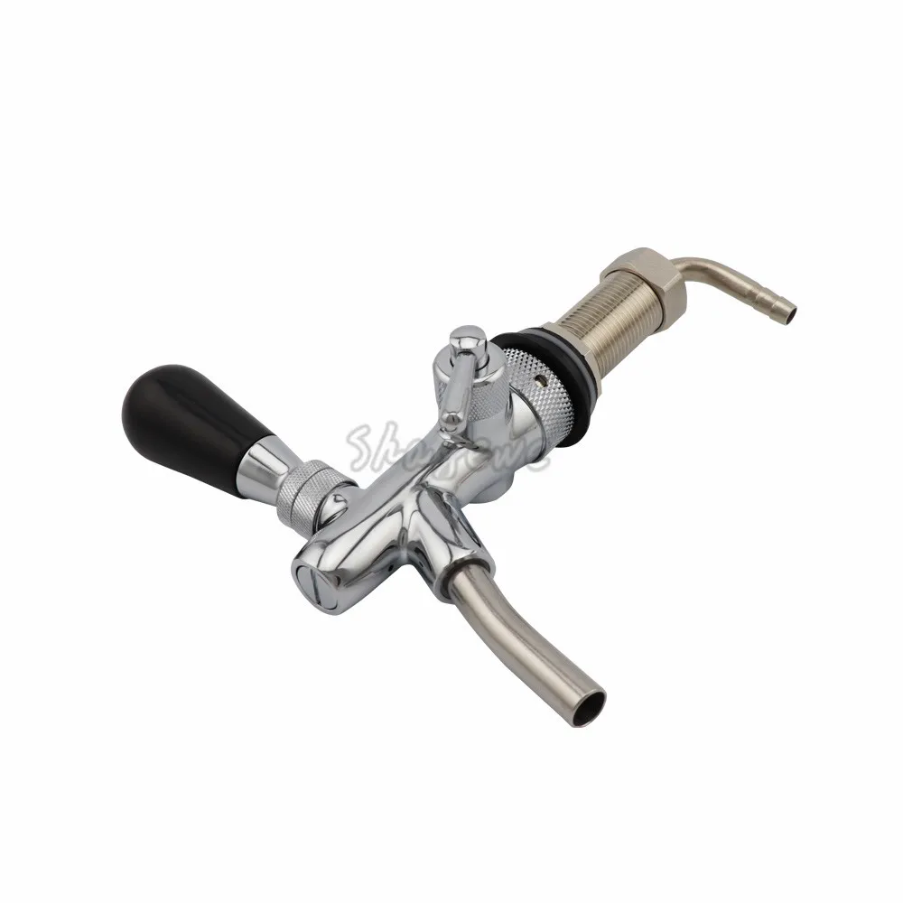 Home brew Draft Beer tap faucet G58 Thread Adjustable Faucet with 75mm Long Shank Keg Tap Spout Beer Dispenser Tap (16)