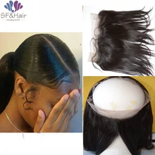 22 5 x4x2 Full Frontal Lace Closure Bleached Knots 360 Lace Frontal Band Customized font b