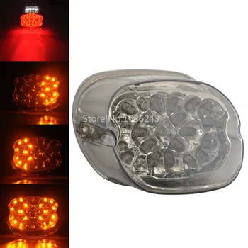 

Smoke LED Tail Rear Light Brake Lamp Turn Signal License Light Fit for Harley Davidson Touring Dyna Electra Glide
