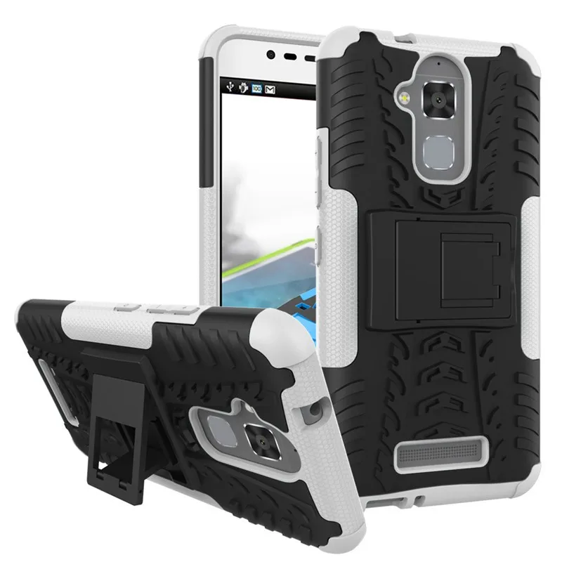 For Asus Zenfone 3 Max ZC520TL TPU & PC Dual Armor Capa with Stand Hard Silicone Cover For Asus Zenfone 3 Max ZC520TL Phone Case (25)