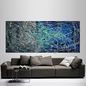 

OilPainting Large decor # style Drip Art Painting large Abstract Modern Huge modern decorative oil painting,free shipping