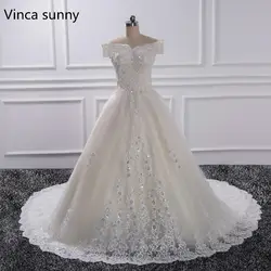 Vinca Sunny 2017 Свадебные Кружева Свадьба платье 2019 свадебное платье es суд Поезд vestidos de noiva свадебное платье халат de Maria