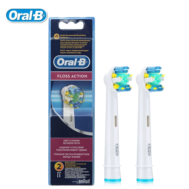 Oral B EB25 Floss Action Replacement Brush Heads Deep Cleaning OralB