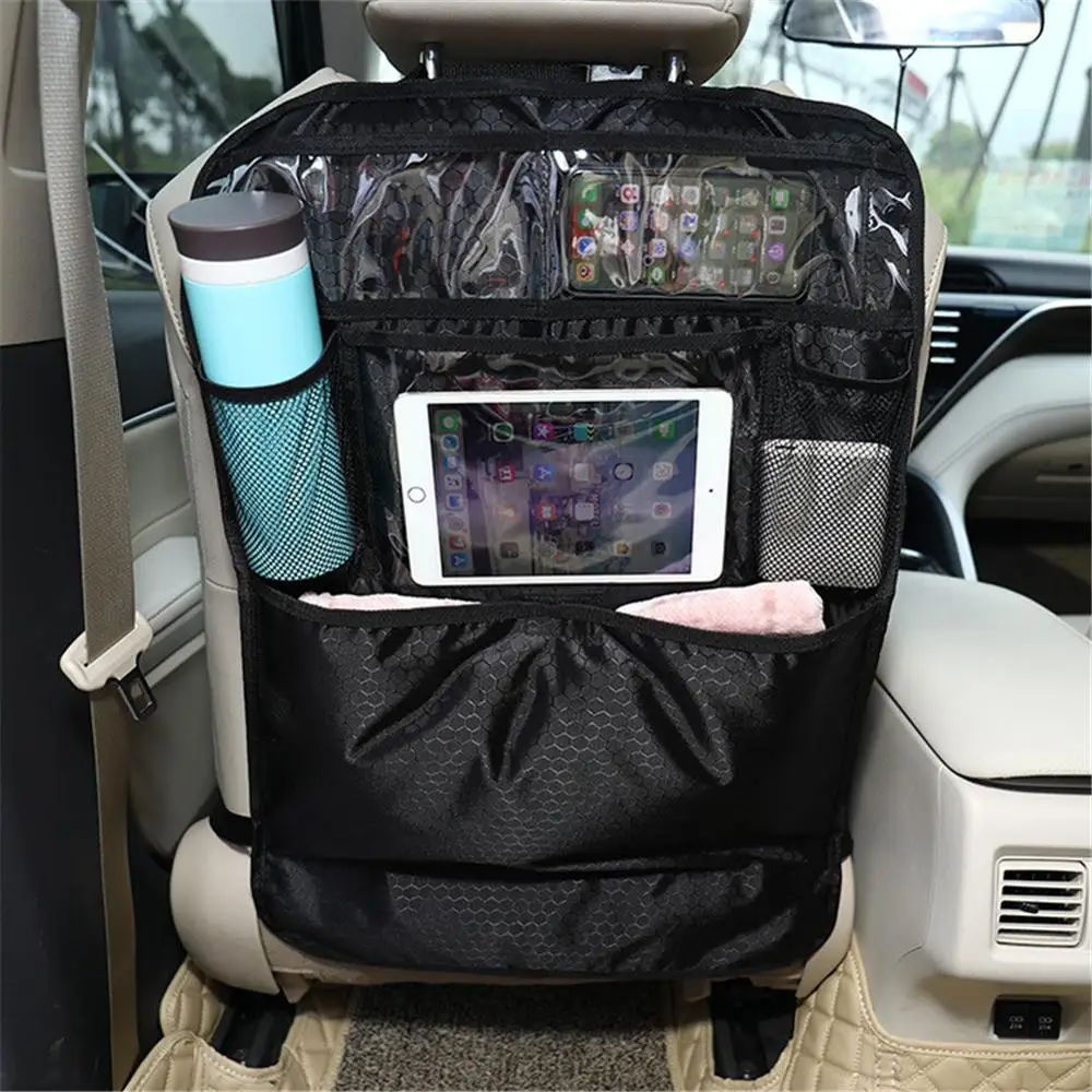 

Car Styling Seat Organizer Stowing Tidying Car Storage Bag Auto Cup Holder Tablet Stand Phone Pouch Travel Baby Kids Hanging Bag