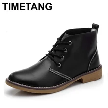 Femmes de Moto Cheville Bottes En Cuir Véritable Printemps Automne 2016 Casual Chaussures Pour Femme Militaire botas Vintage High Top J4359