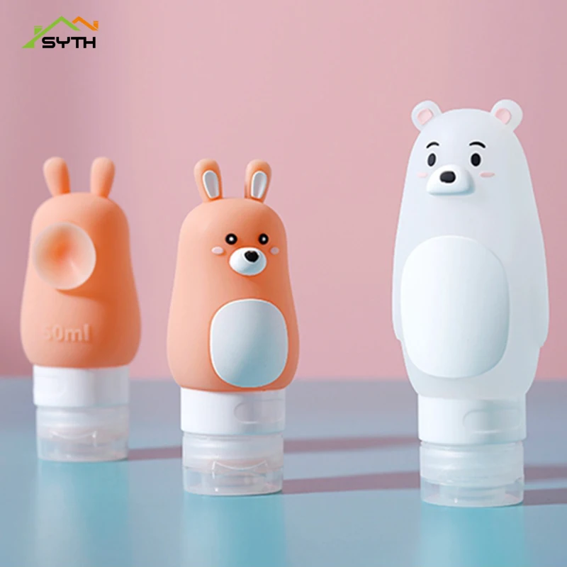 

SYTH PM Series Silicone Shampoo Shower Gel Lotion Sub-bottling Tube Squeeze Tool Travel Bottles 3 sizes 50/70/90ml
