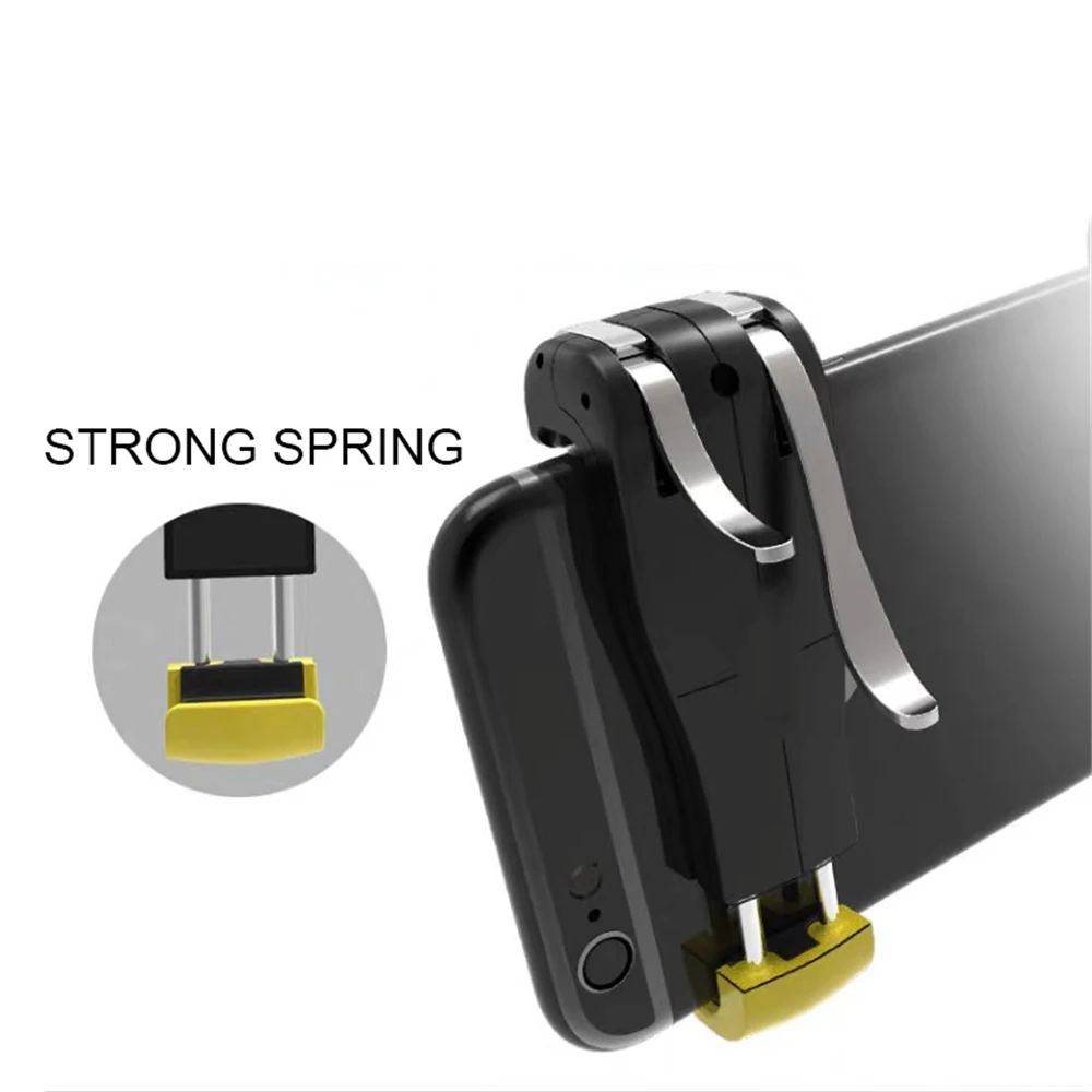  Mobile Phone Game Trigger Joystick Controller Gamepad L1R1 Shooter Fire Button for PUBG iphone & An