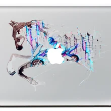 Run лошадь DIY личность Виниловая наклейка для ноутбука Стикеры для MacBook Pro Air 13 дюймов мультфильм ноутбук кожи Shell для mac Book