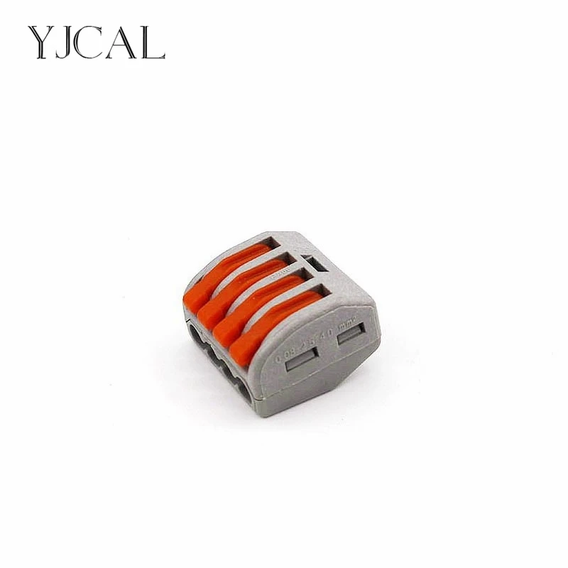 YJCAL Wago Wire Connector 222 414 10PCS Cage Spring Universal Fast