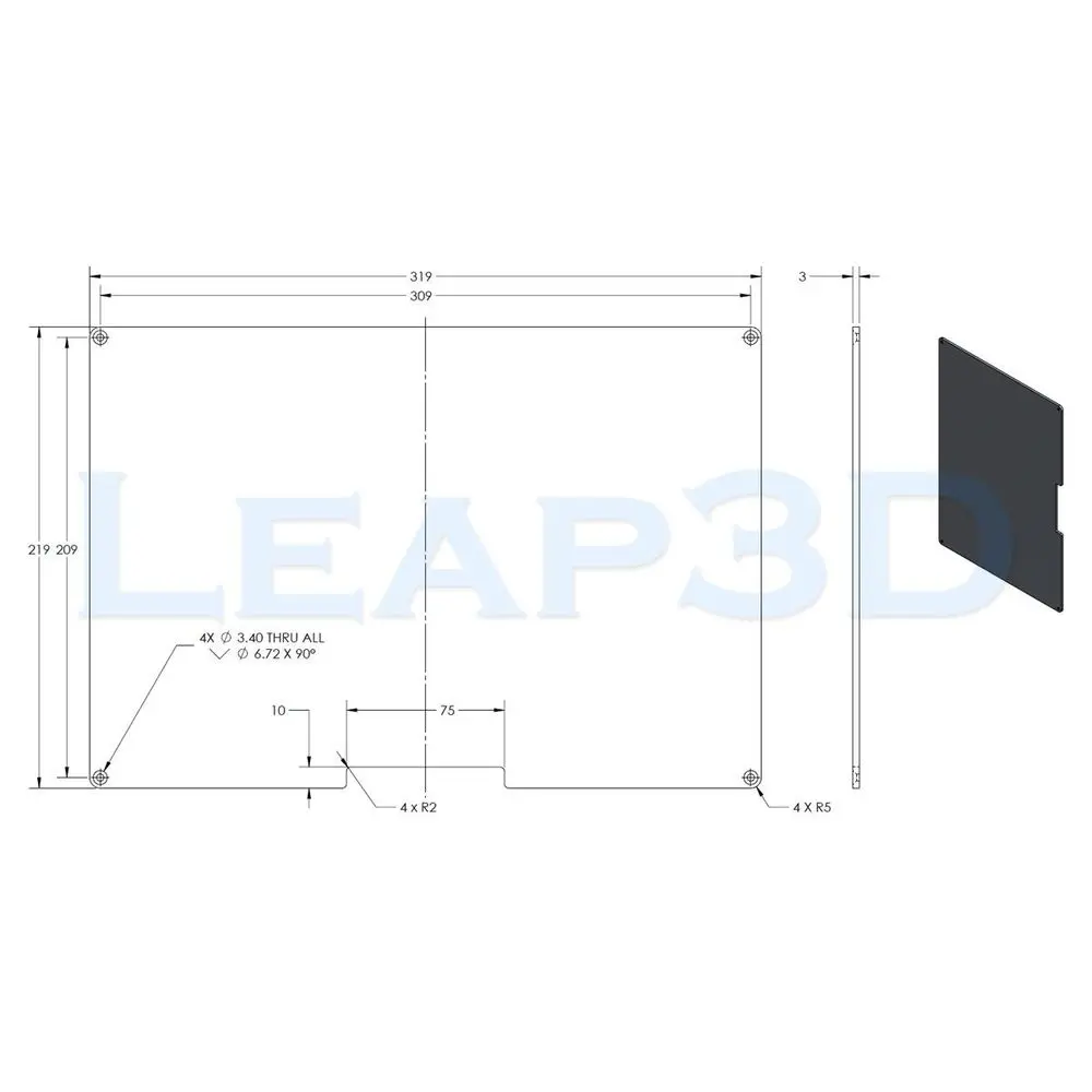 300x200 мм алюминиевая кровать с подогревом сборная пластина 3d принтер RepRap Prusa i3 обновленный комплект