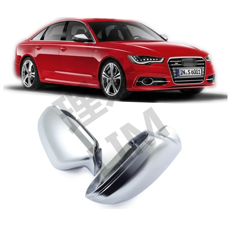 Для Audi A6 S6 C7 4G 2013 S стиль ABS Матовый хромированный Боковая дверь Зеркало крыло зеркало Крышка Замена автомобильные аксессуары