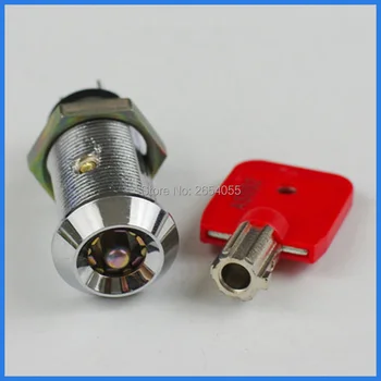 

5 pcs 32mm popularly used flat plug cylinder electrical machine switch lock with same keys