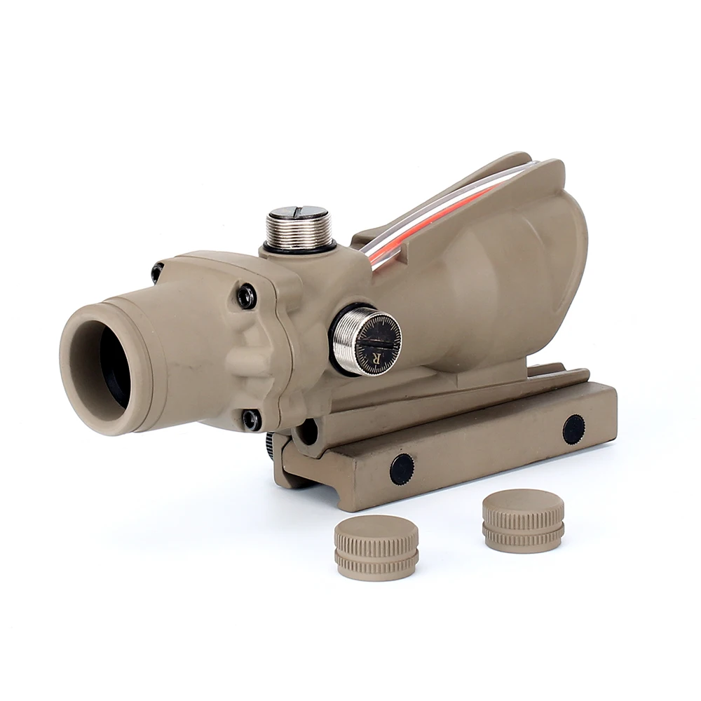 ohhunt 1x32 Hunting RifleScopes Red or Green Dot Sights Real Fiber Optics M16 Rifle Tactical Optical Scope Fit Picatinny Rail (7)
