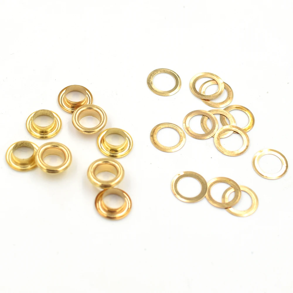(200pieces/lot) inner diameter 6mm Copper eyelets. brass corn.metal
