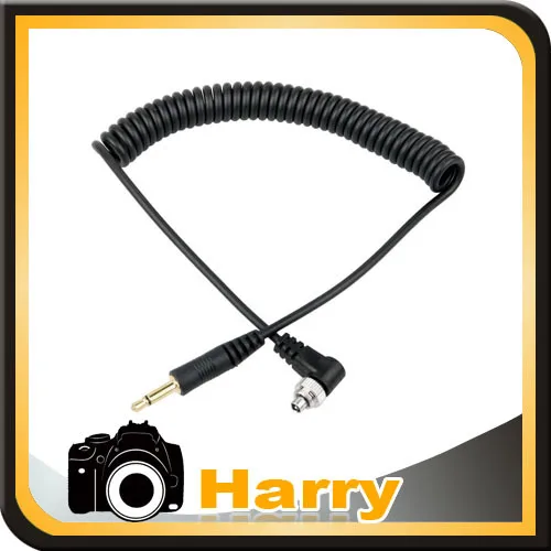 

3.5mm to Male PC Sync Cable Cord for Trigger Receiver Compateble with screw lock PC sync port SC-2 SC-5 SC6 camera flash trigge