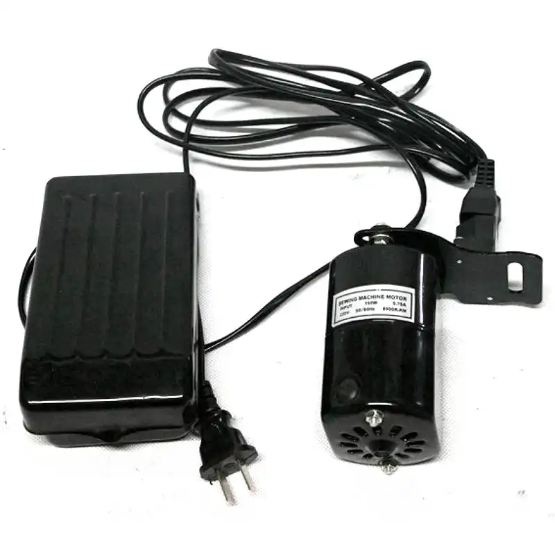 220V 100W Universal Sewing Motor Aluminum Home Sewing Machine Motor with Foot Pedal Controller