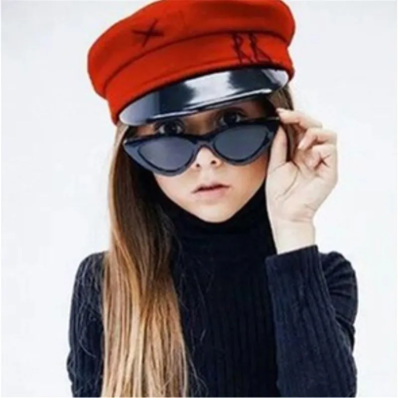 

2019 Retro Cat Eye Kids Sunglasses Fashion Brand Child Sun Glasses Anti-uv Baby Children Girl Boy Sunglasses UV400 Oculos De Sol