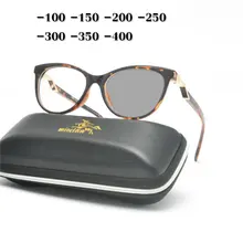 Женские солнцезащитные очки, фотохромные очки для близорукости, женские и мужские ретро очки из сплава, кошачьи женские ультра-светильник, очки для близорукости NX